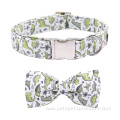 Custom luxury dog collar With Bow Tie Personalized